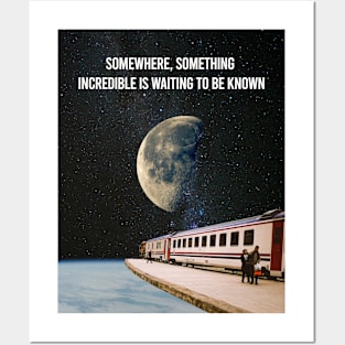 Last train to the moon Posters and Art